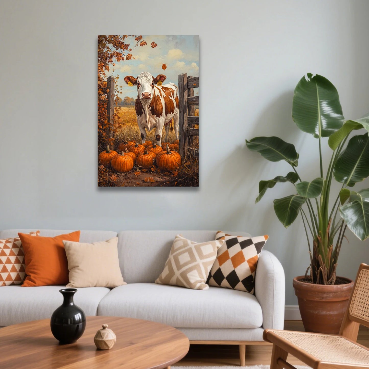 Halloween Farm Canvas