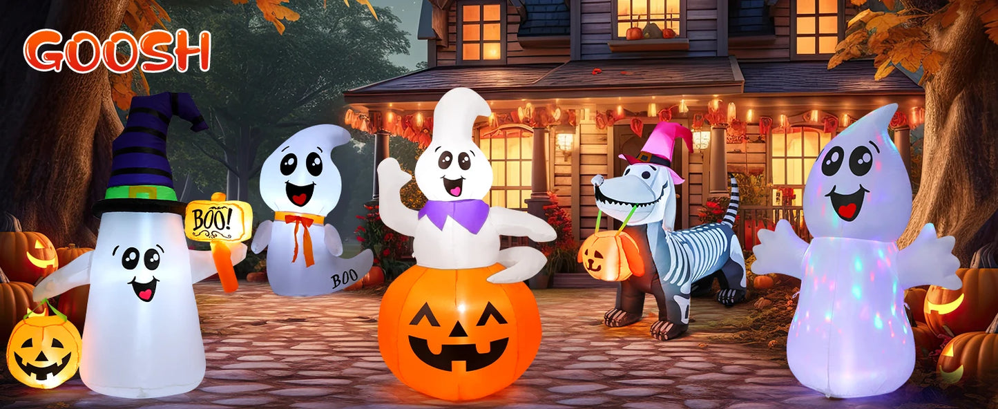 Pumpkin Ghost Decoration