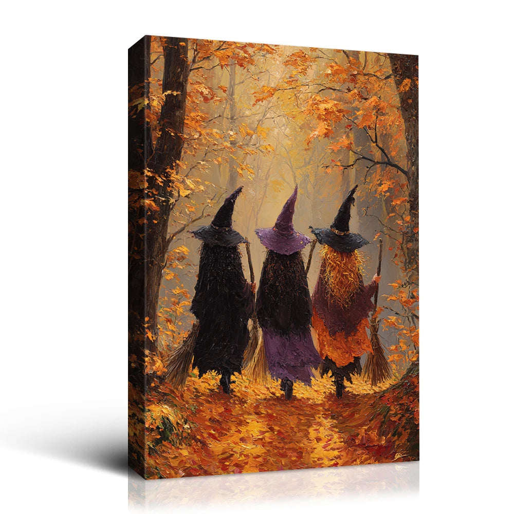 Halloween Witches Canvas