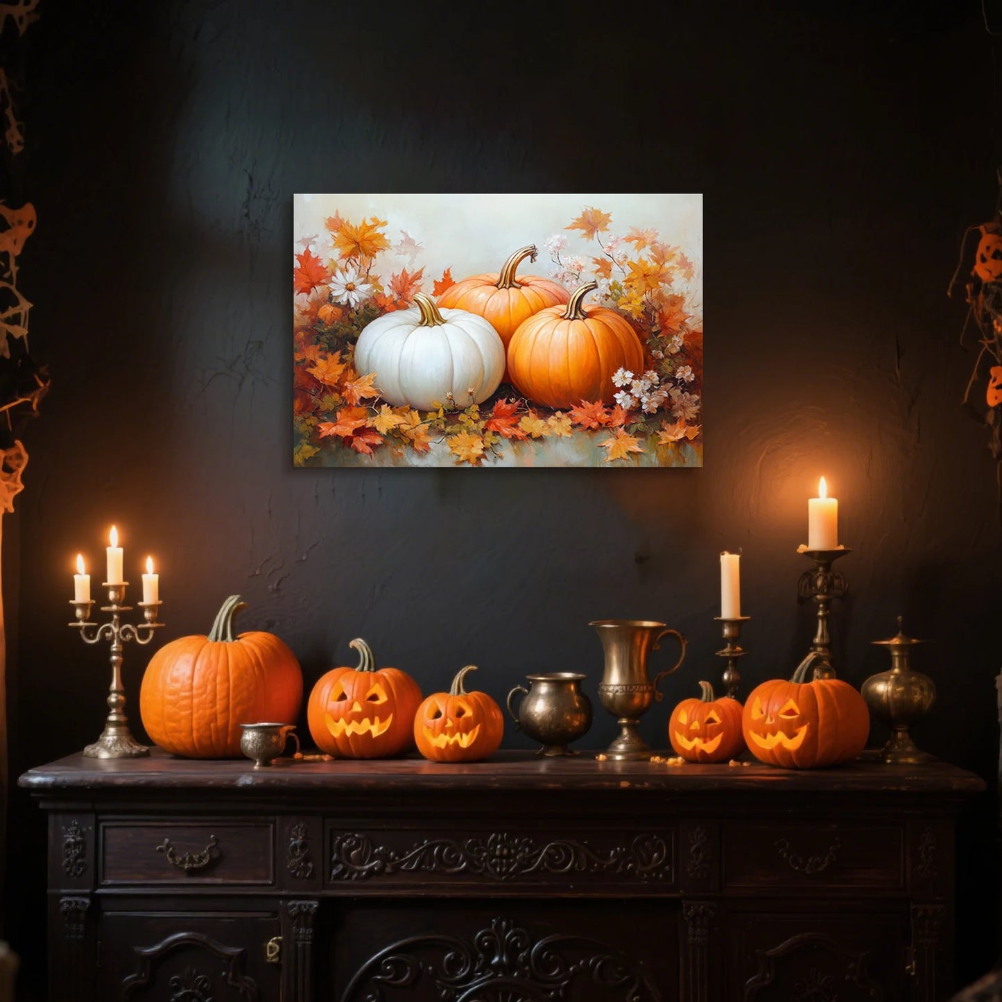 Pumpkin Canvas Decor