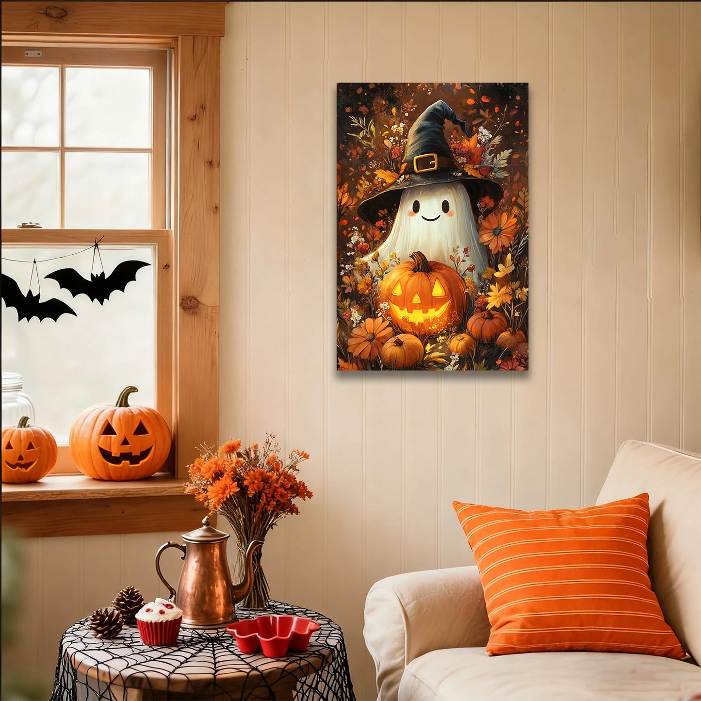 Halloween Ghost Canvas Art