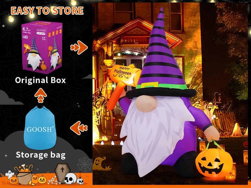 Halloween Gnome Inflatable