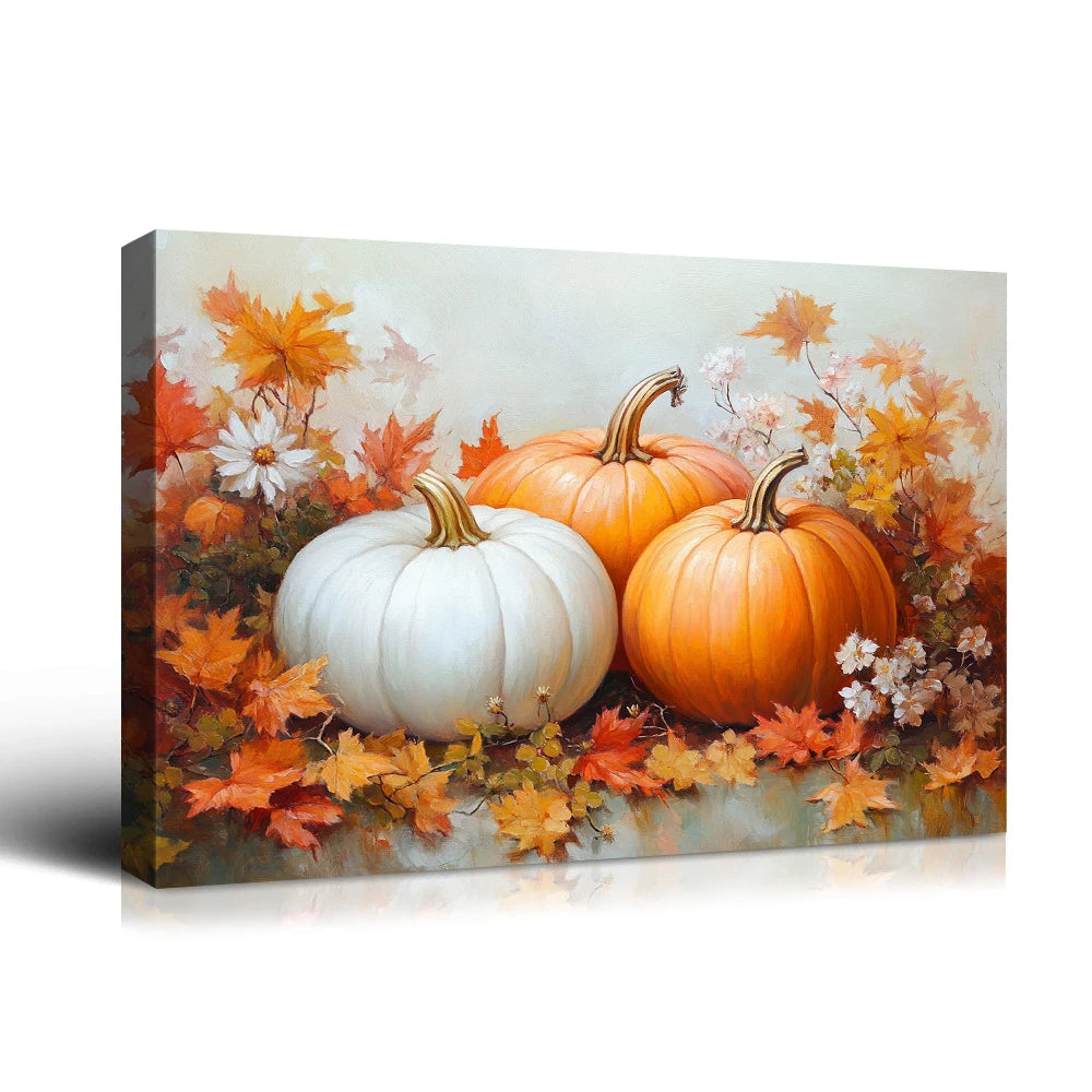 Pumpkin Canvas Decor
