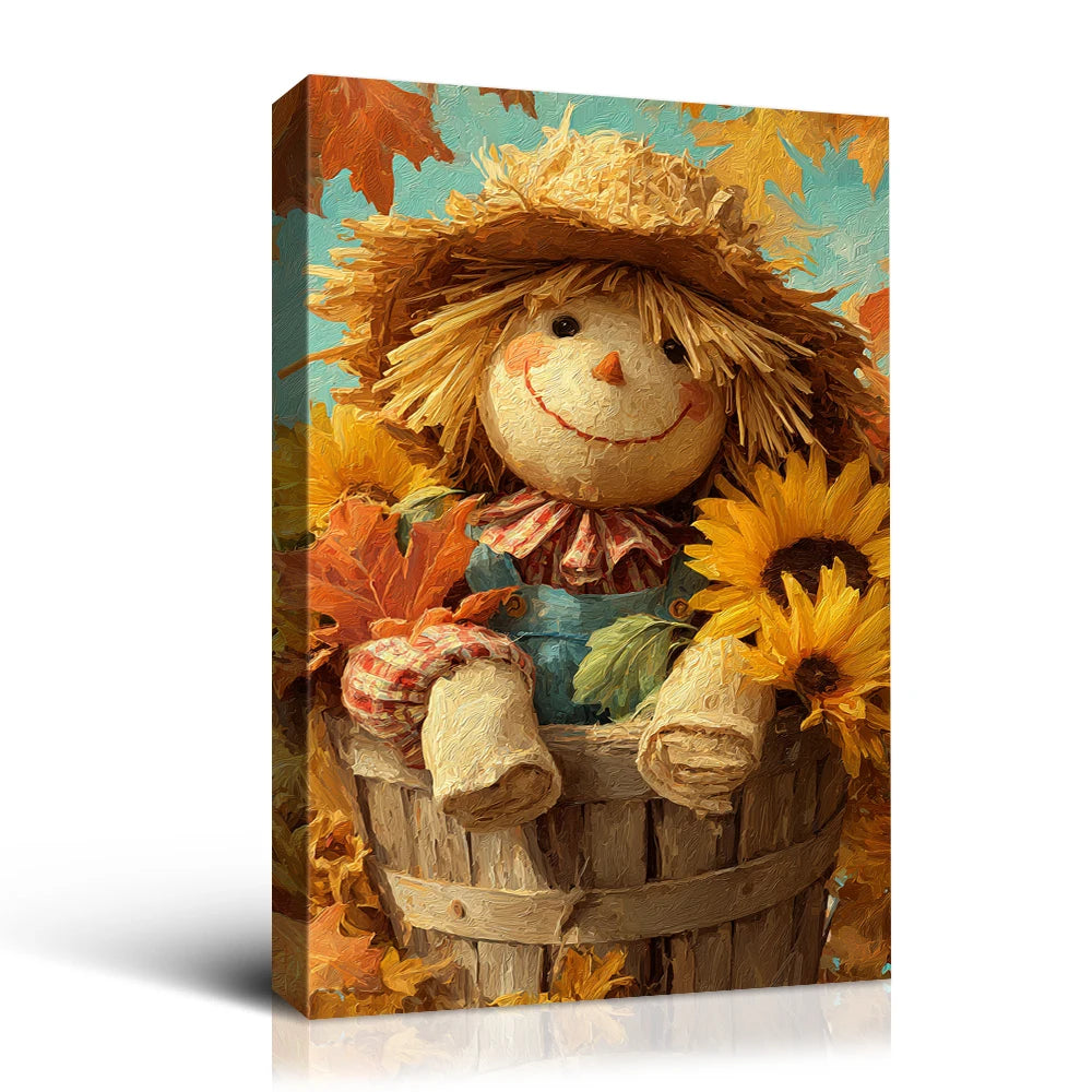 Halloween Scarecrow Canvas
