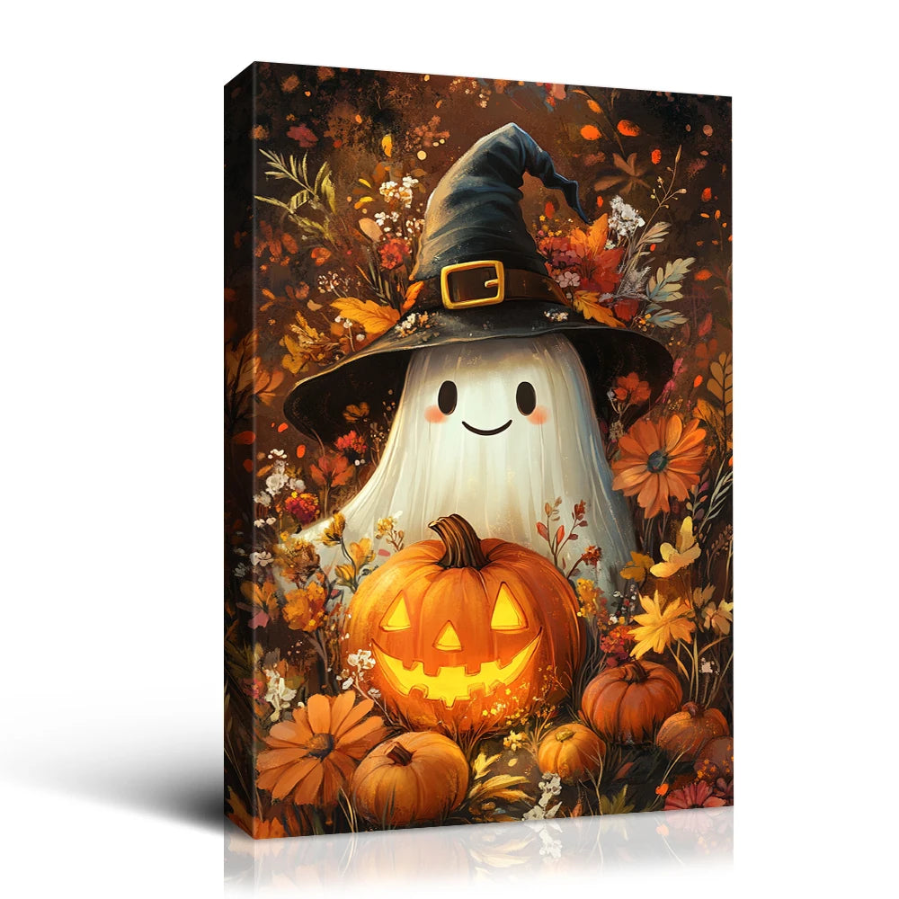 Halloween Ghost Canvas Art
