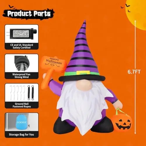 Halloween Gnome Inflatable
