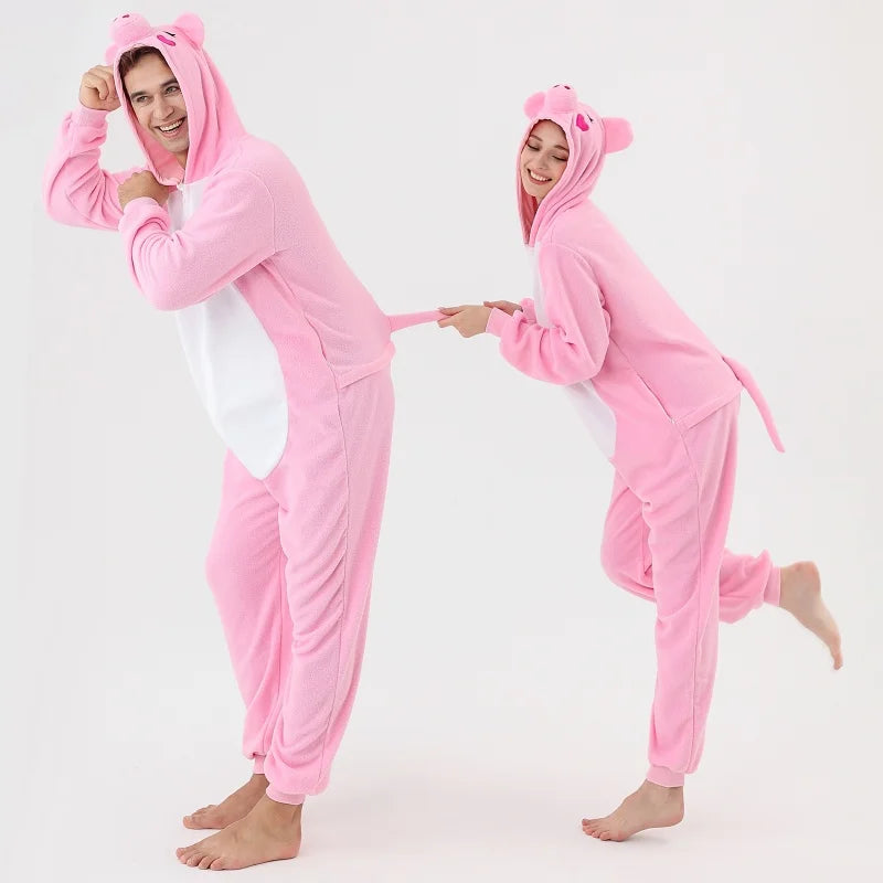 Flannel Animal Pajamas – Holiday Cosplay