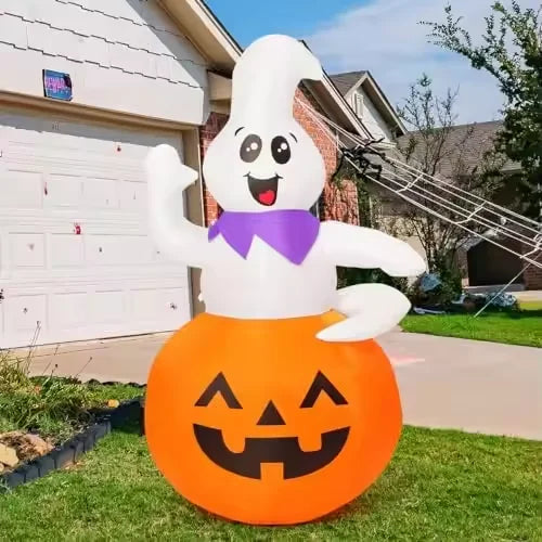 Pumpkin Ghost Decoration