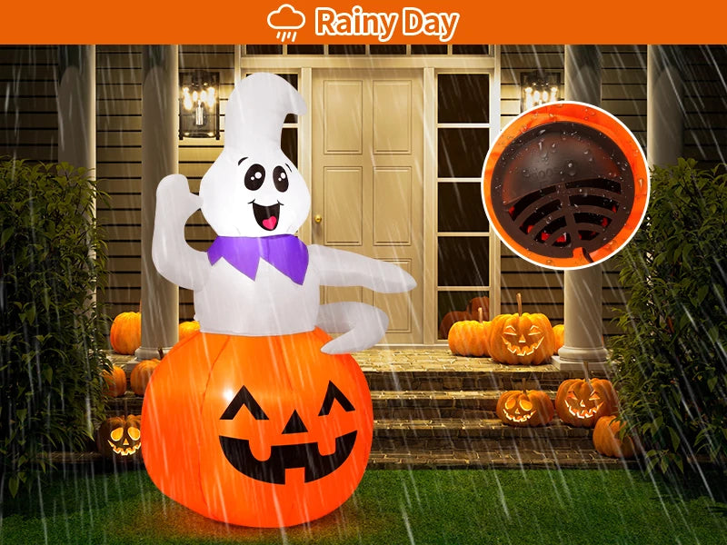 Pumpkin Ghost Decoration