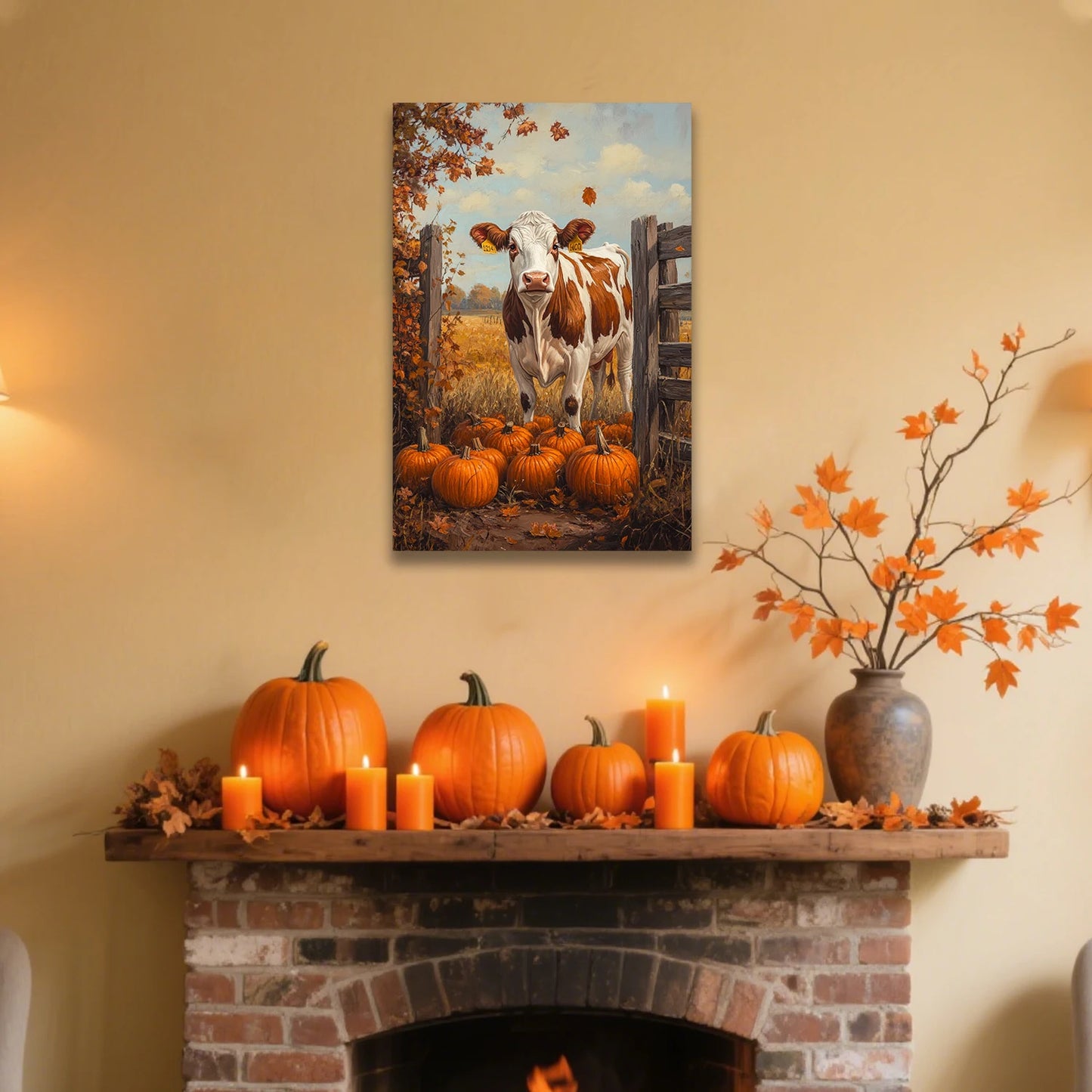 Halloween Farm Canvas