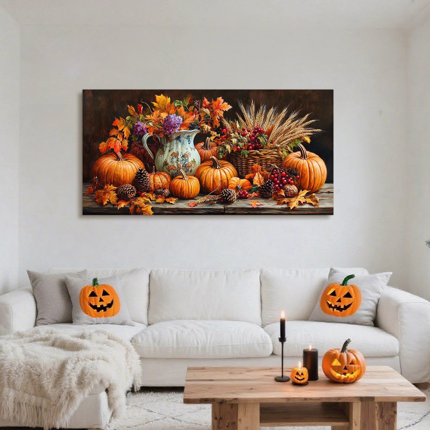 Halloween Black Cat Canvas