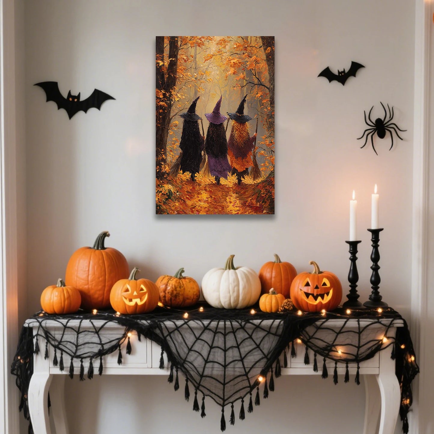 Halloween Witches Canvas