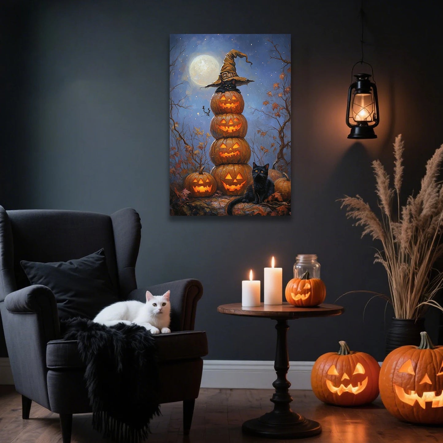 Halloween Pumpkin Canvas Art