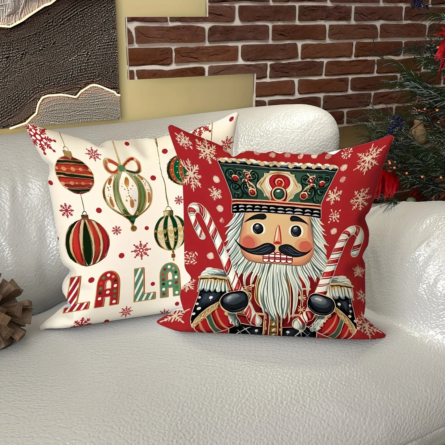 Holiday Ornament Pillow Covers