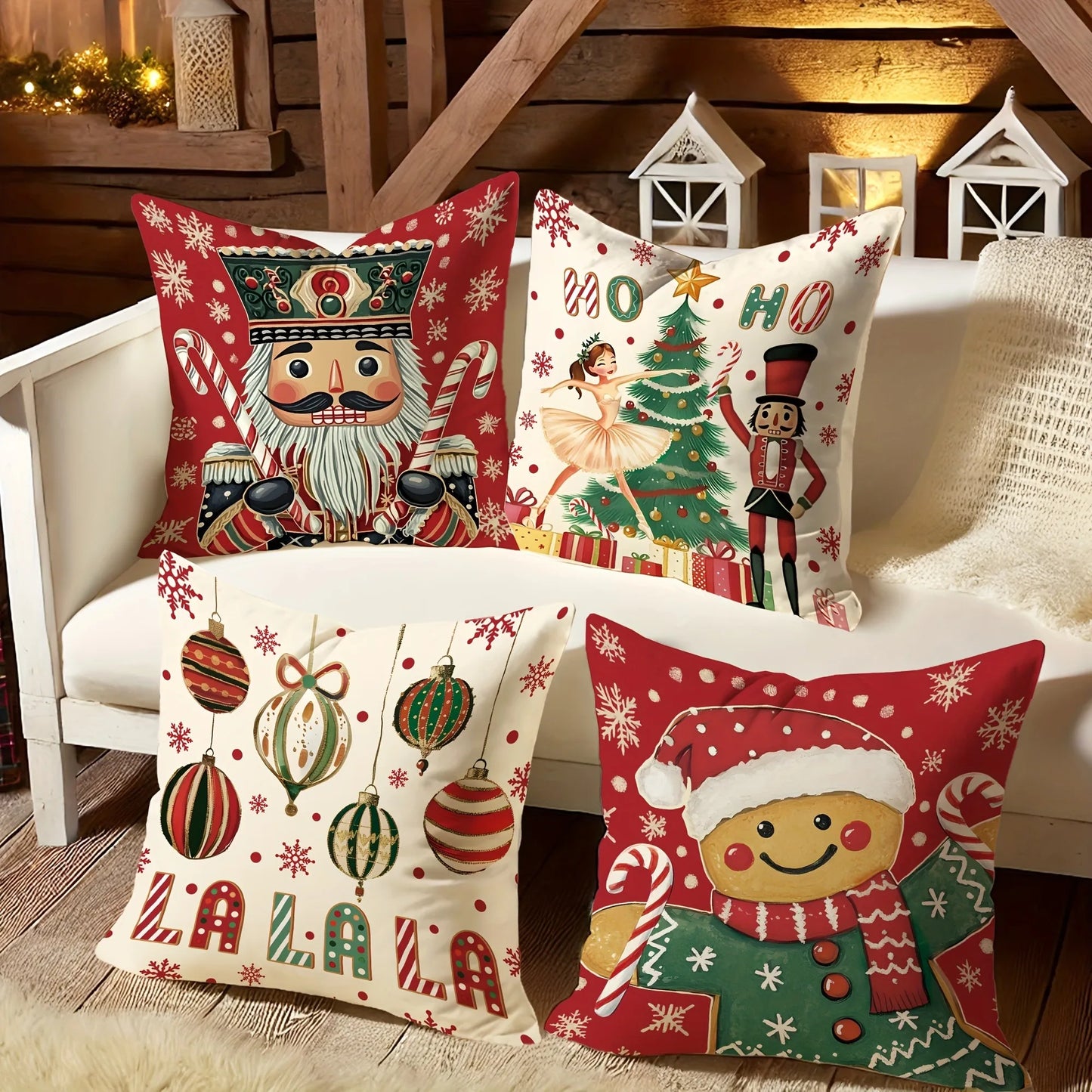 Holiday Ornament Pillow Covers