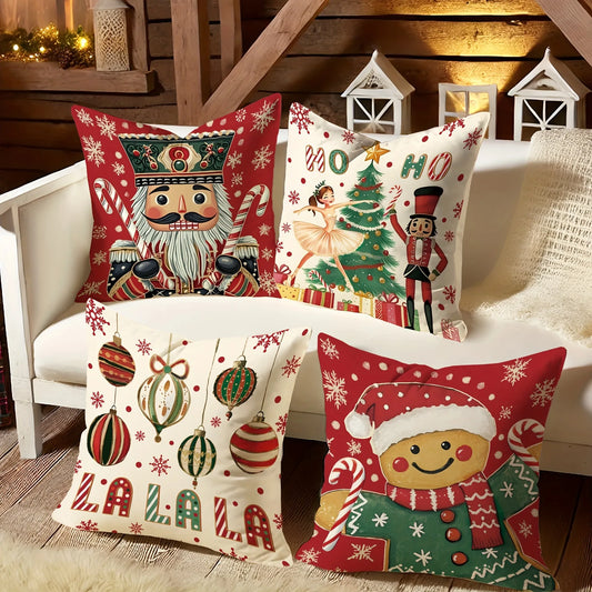 Holiday Ornament Pillow Covers