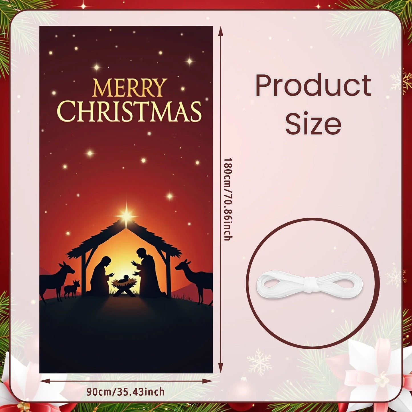 Christmas Porch Flag