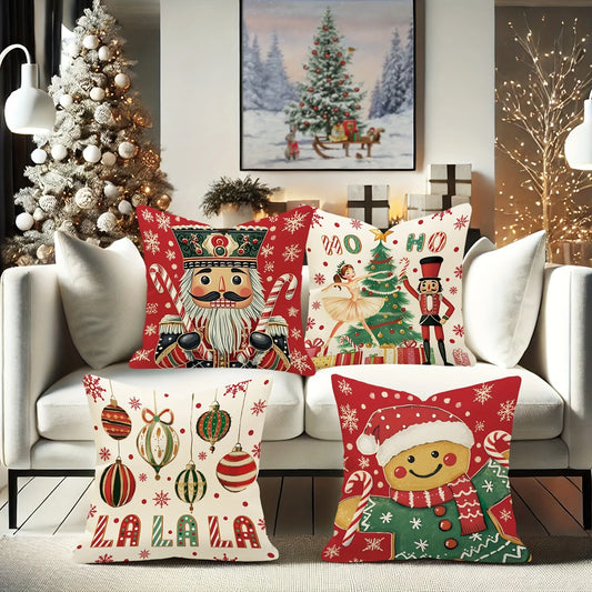 Holiday Ornament Pillow Covers