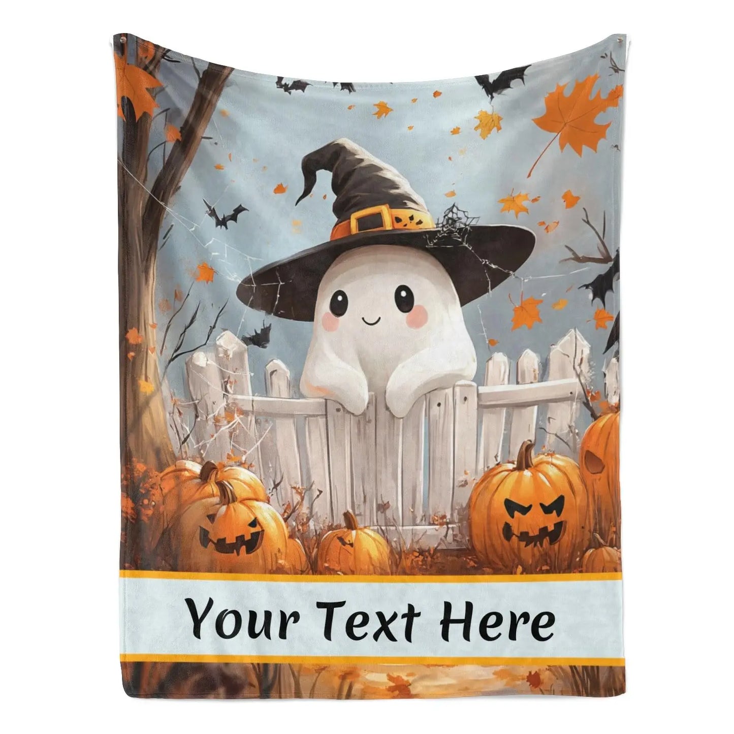 Personalized Pumpkin Blanket