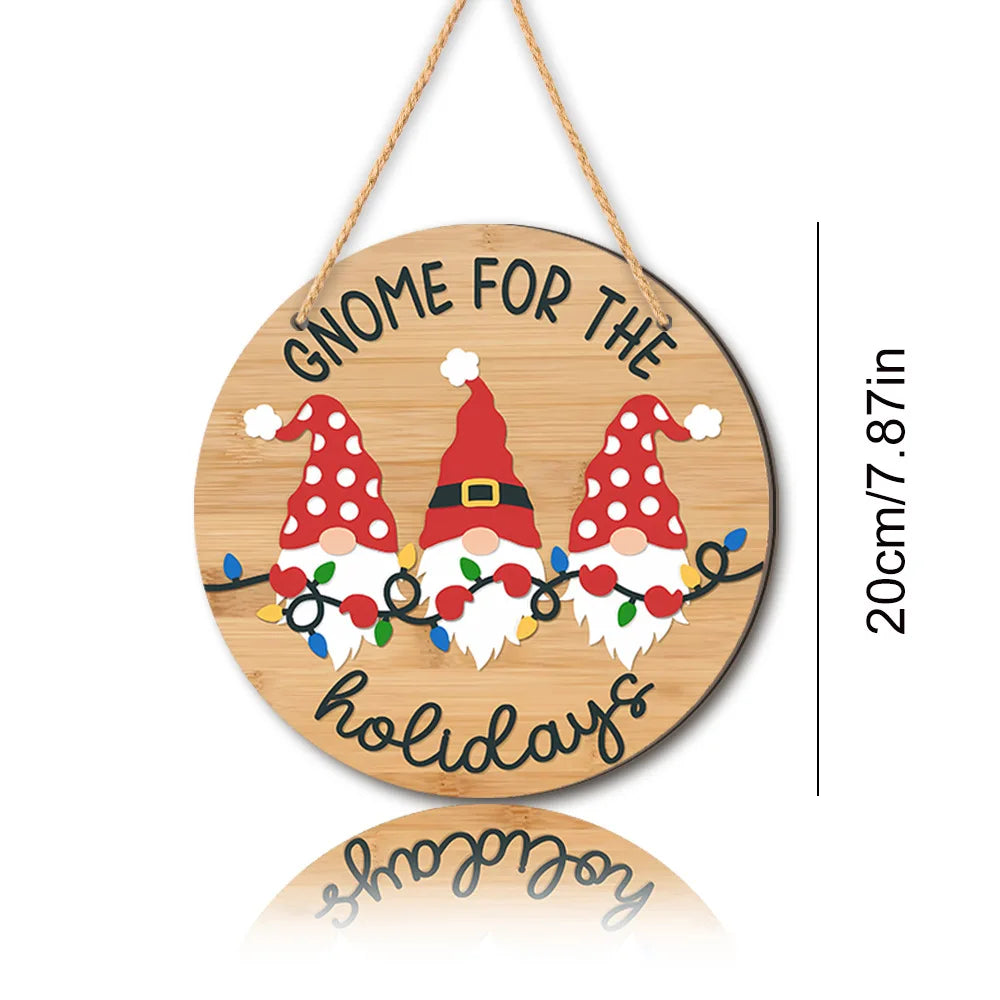 Christmas Tree Wooden Welcome Sign