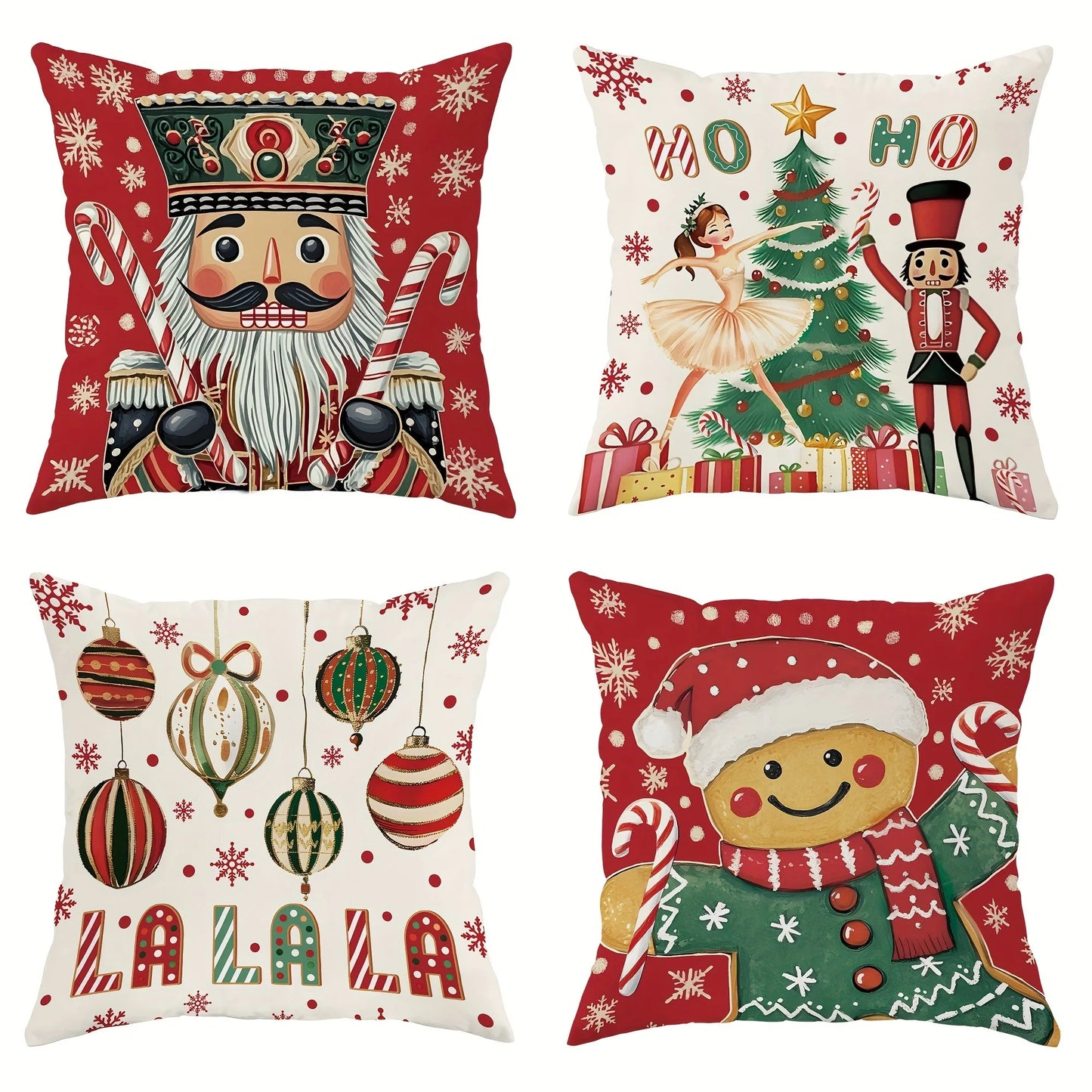 Holiday Ornament Pillow Covers