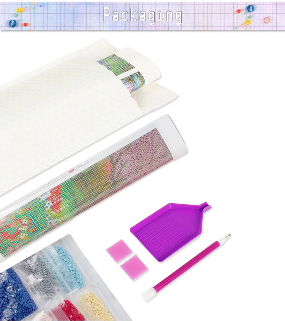 5D Diamond Painting – House & Flowers