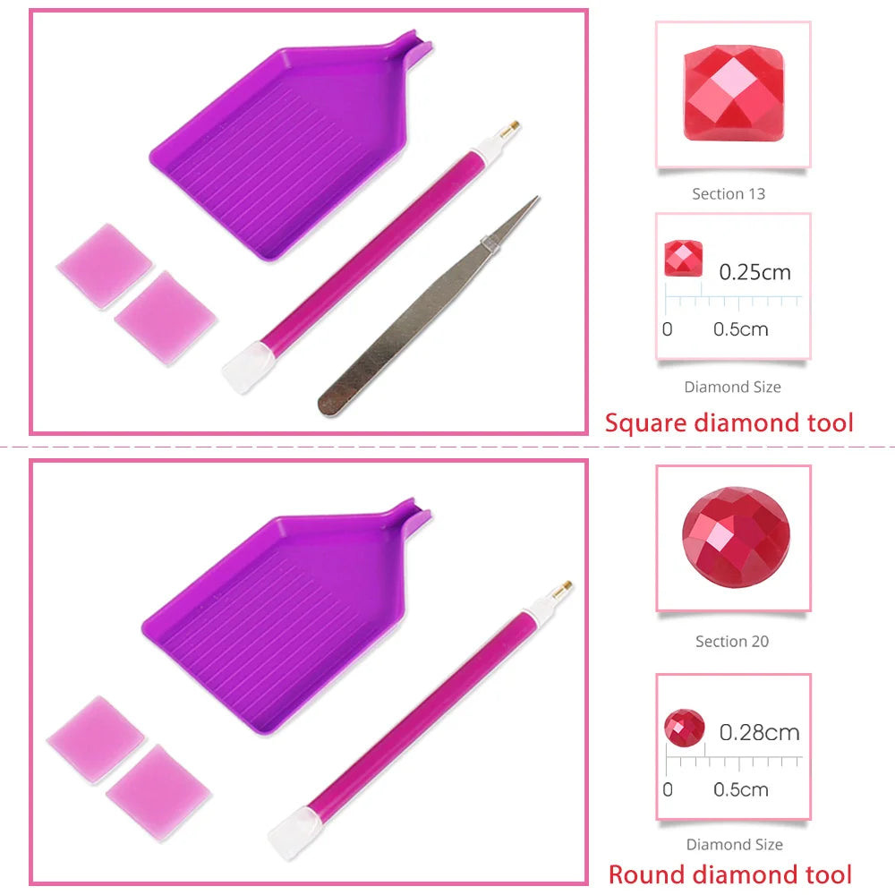 5D Diamond Painting – House & Flowers