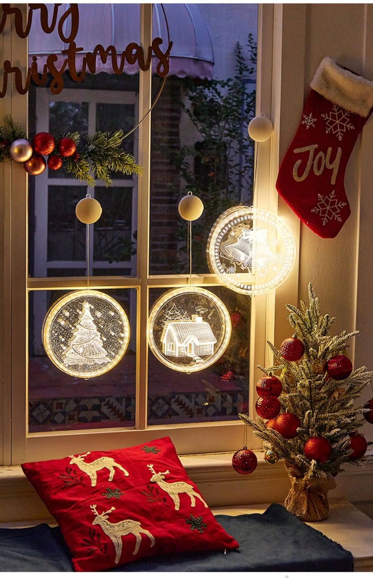 Festive LED Night Light Ornament