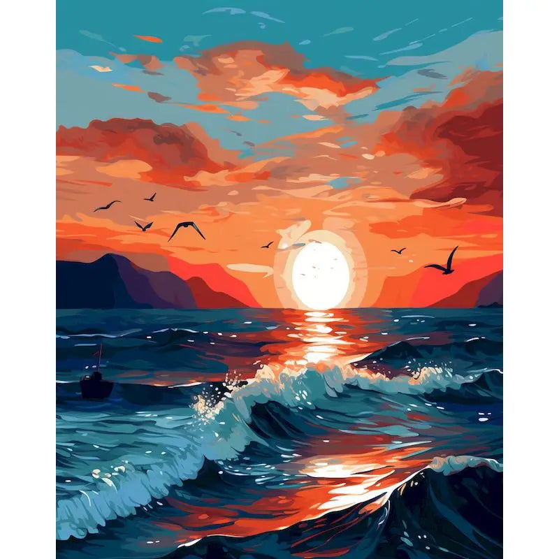 City Paint by Numbers Kit