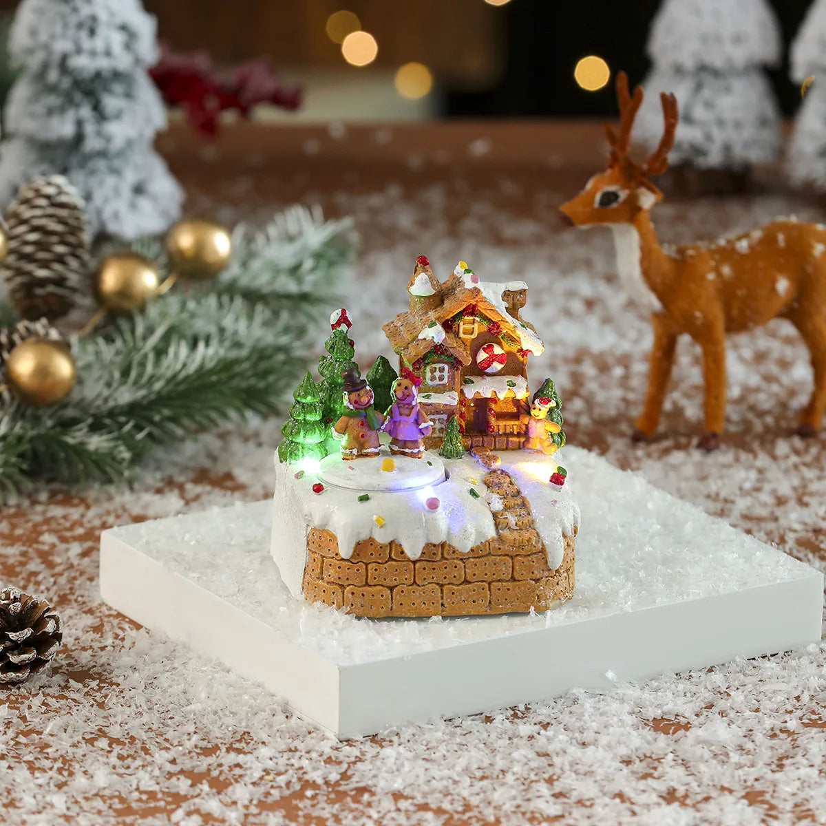 LED Christmas Music House Decoration