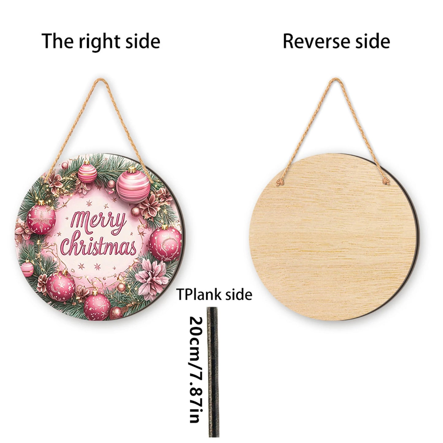 Christmas Tree Wooden Welcome Sign