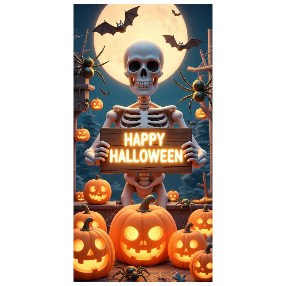 Halloween Skeleton Banner