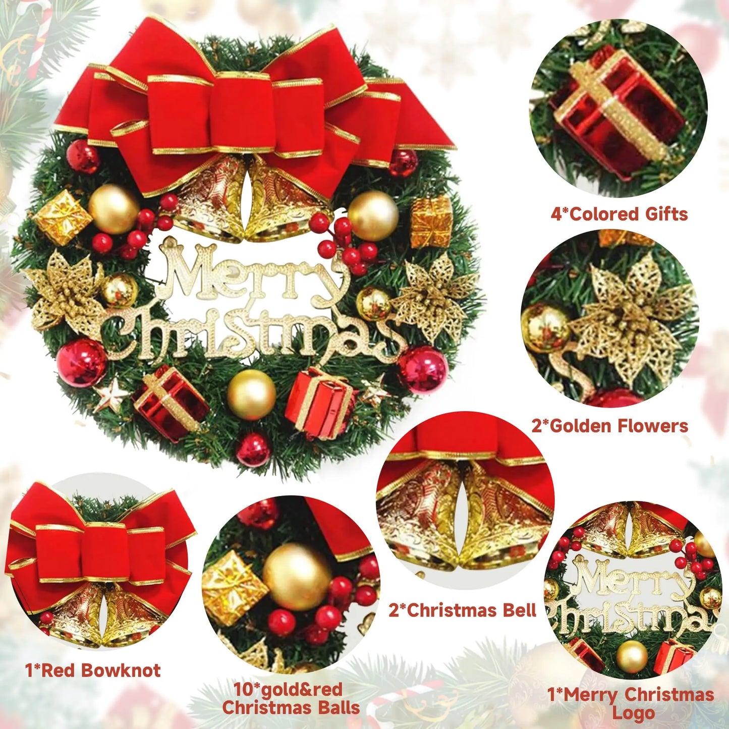Exquisite Christmas Door Wreath