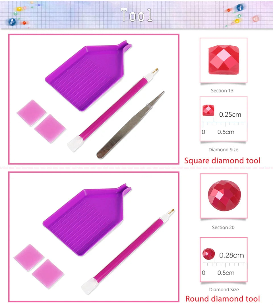 5D Diamond Painting – House & Flowers