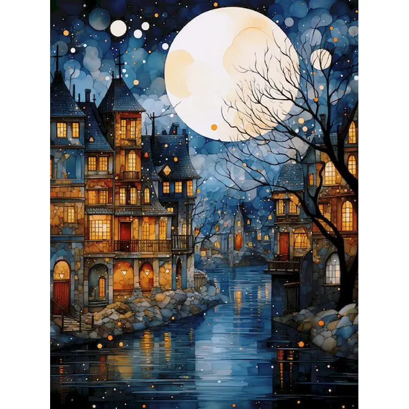 City Paint by Numbers Kit