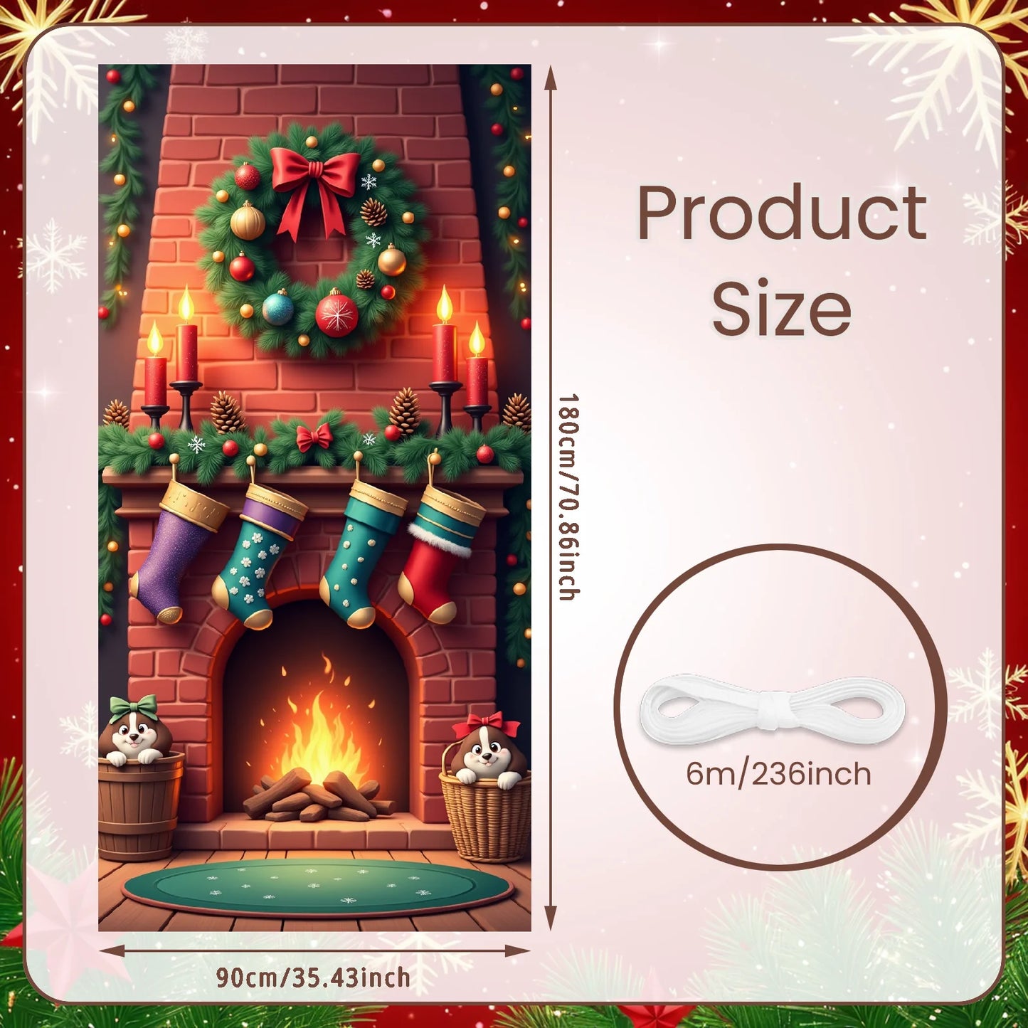 Christmas Porch Flag