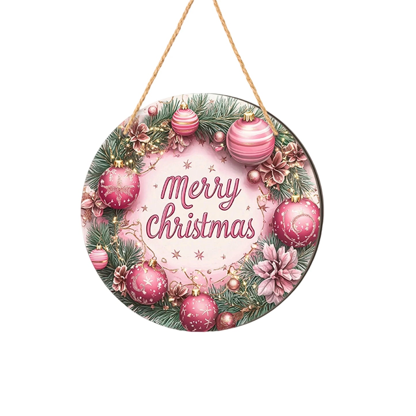 Christmas Tree Wooden Welcome Sign