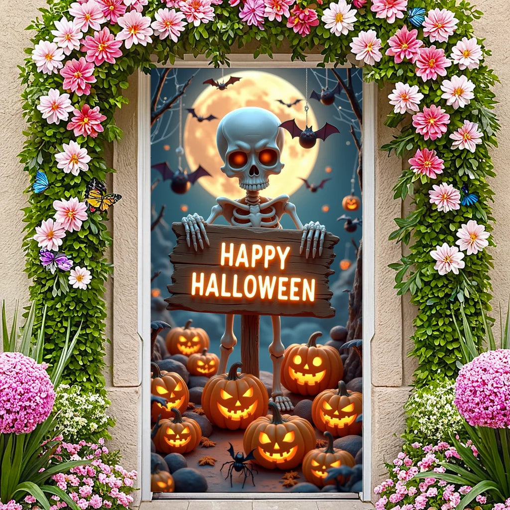 Halloween Skeleton Banner