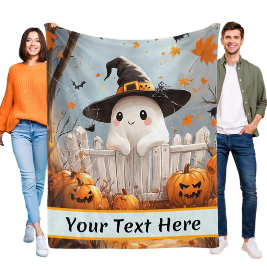 Personalized Pumpkin Blanket