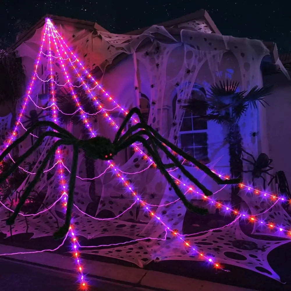 Glowing Spider Net