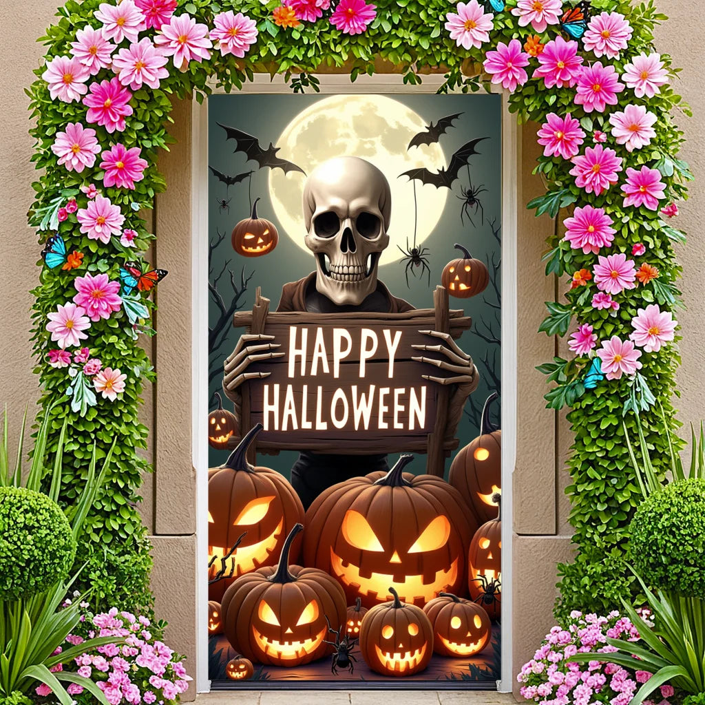Halloween Skeleton Banner