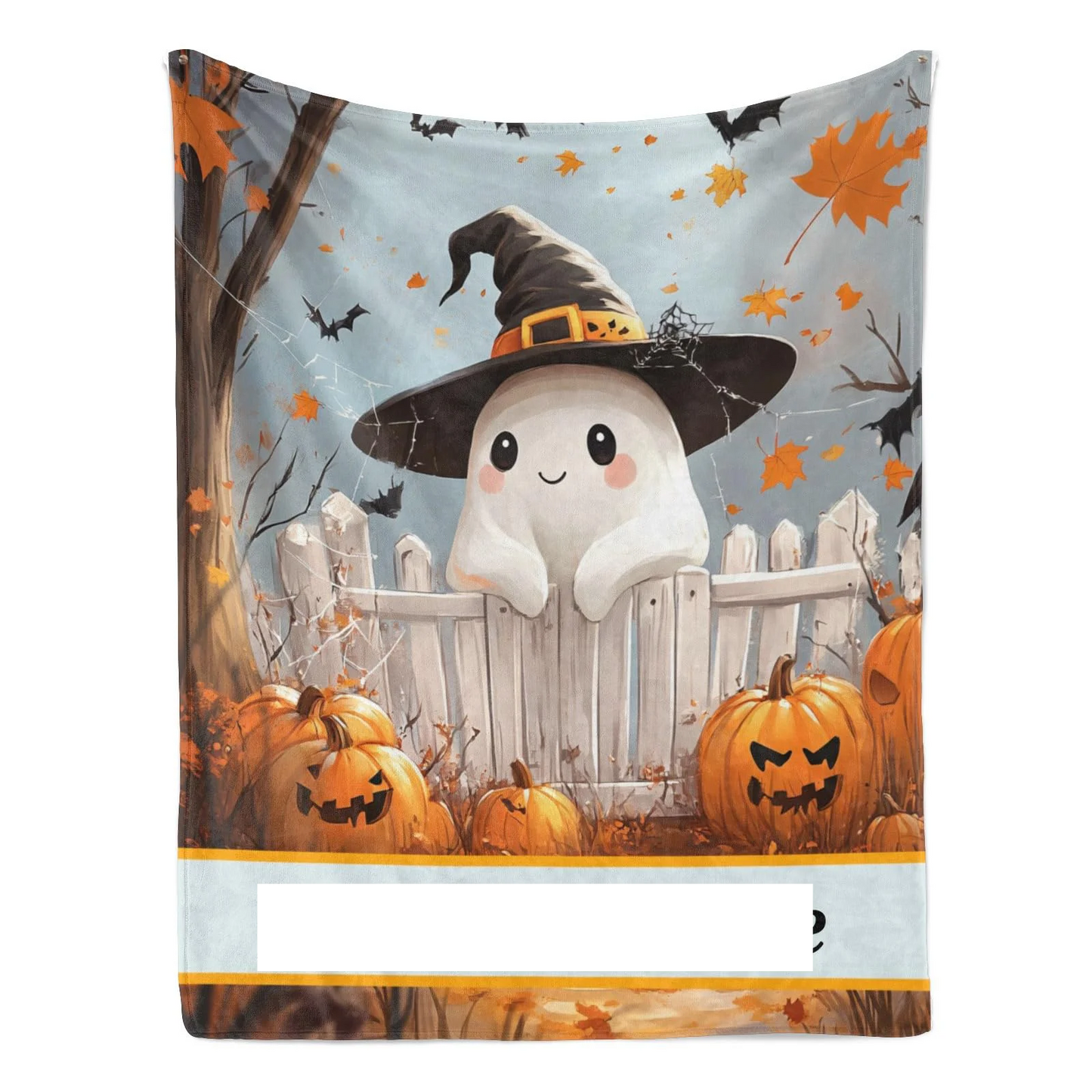 Personalized Pumpkin Blanket