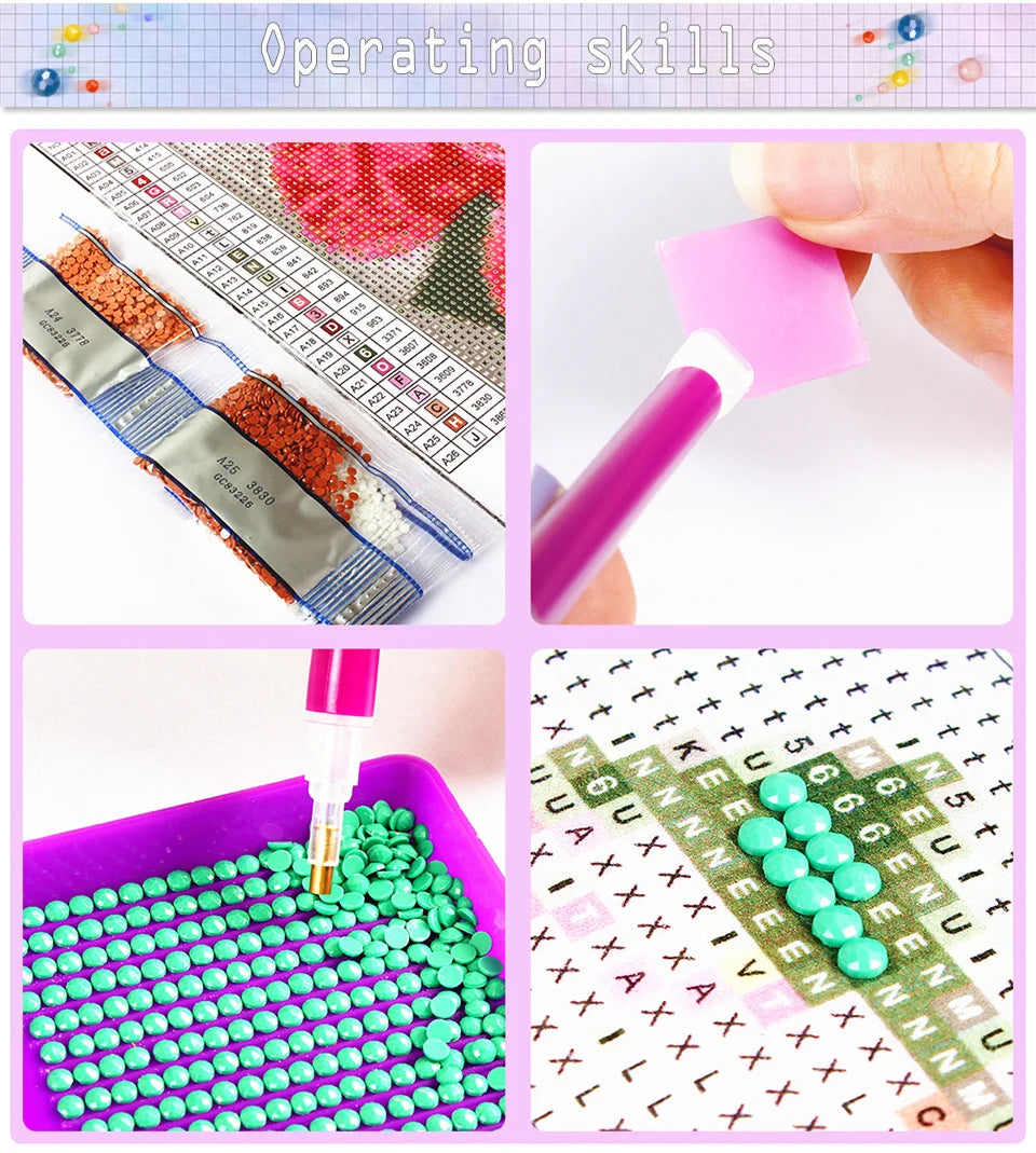 5D Diamond Painting – House & Flowers