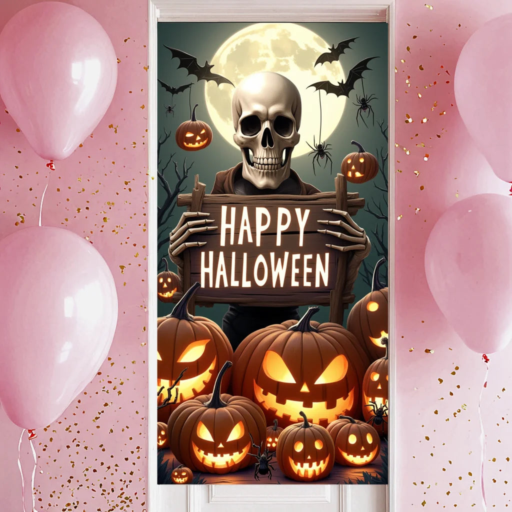 Halloween Skeleton Banner