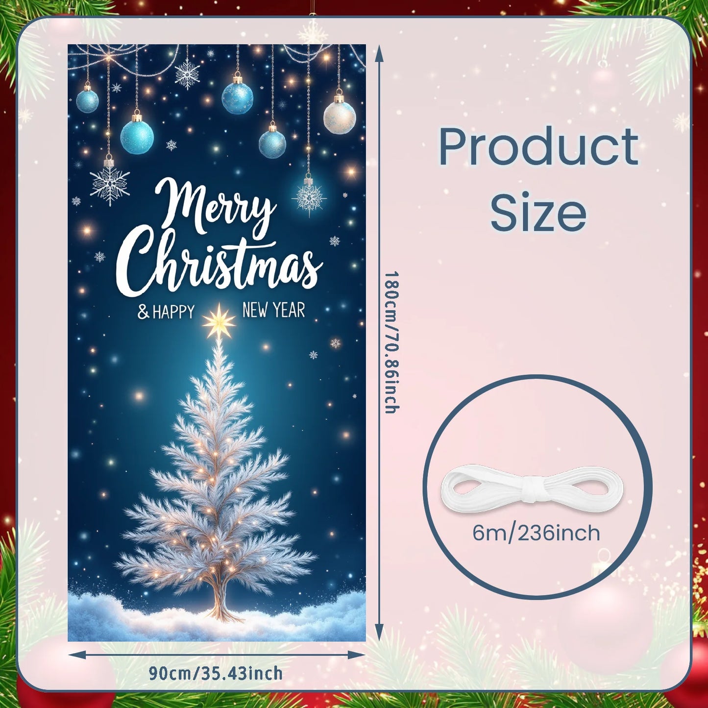 Christmas Porch Flag