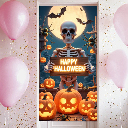 Halloween Skeleton Banner