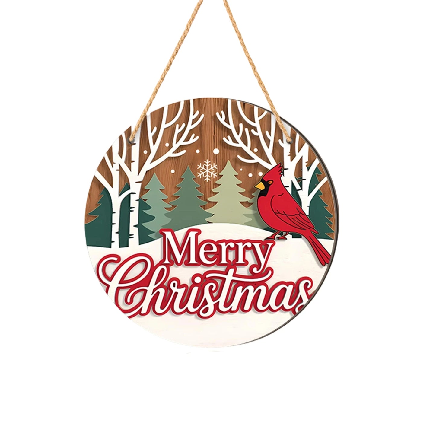 Christmas Tree Wooden Welcome Sign