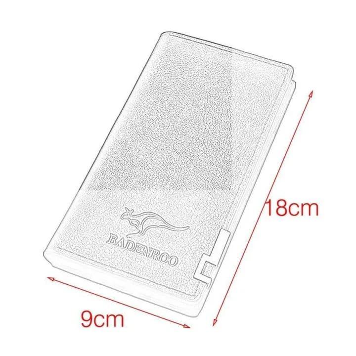 Premium Leather Wallet for Men Black Brown Kangaroo Logo - Image 8