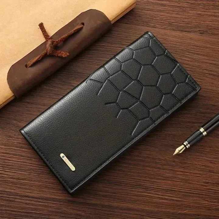 Premium Leather Wallet for Men - Stylish Croc Texture & Durable Design - Image 2