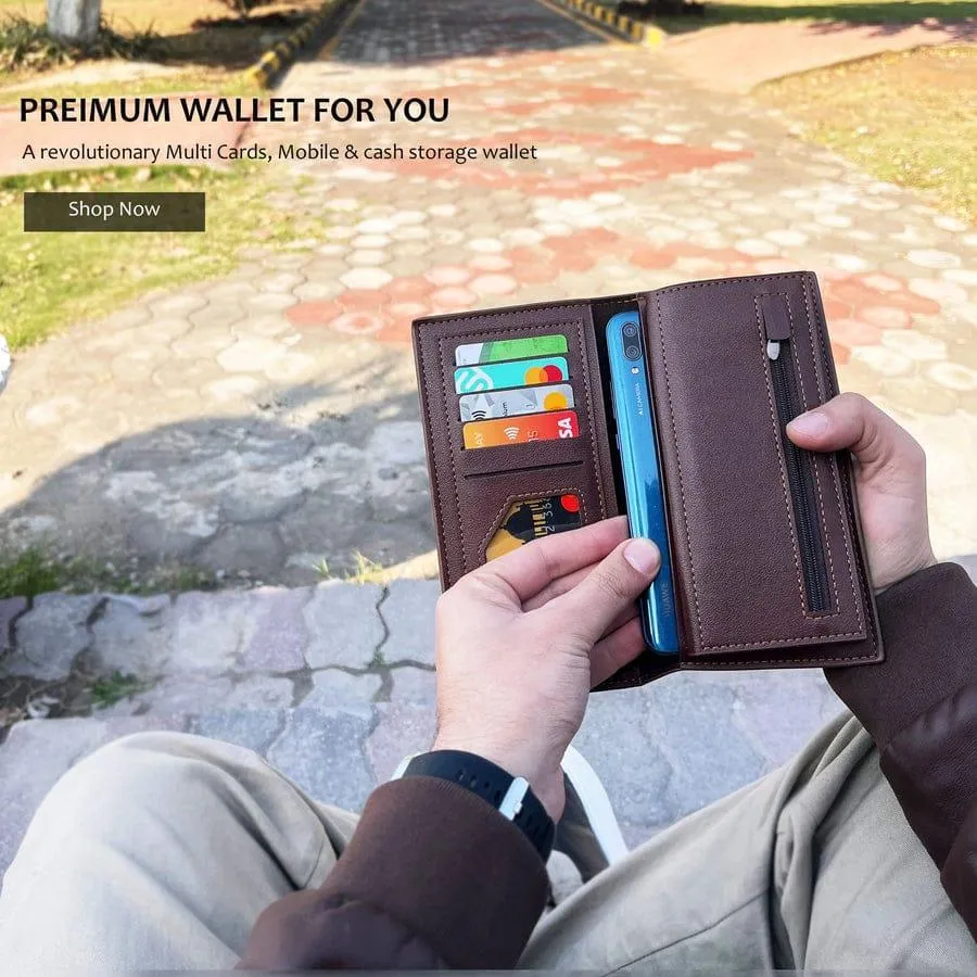 Premium Leather Wallet for Men - Stylish Croc Texture & Durable Design - Image 8